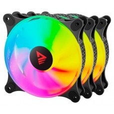 VENTILADOR 120X120 SAVIO BLAST ARGB PACK 3 UDS